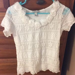 White boutique blouse